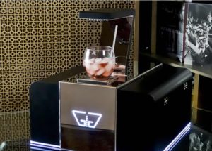 cocktails automatique mis en situation avec rétro-éclairage