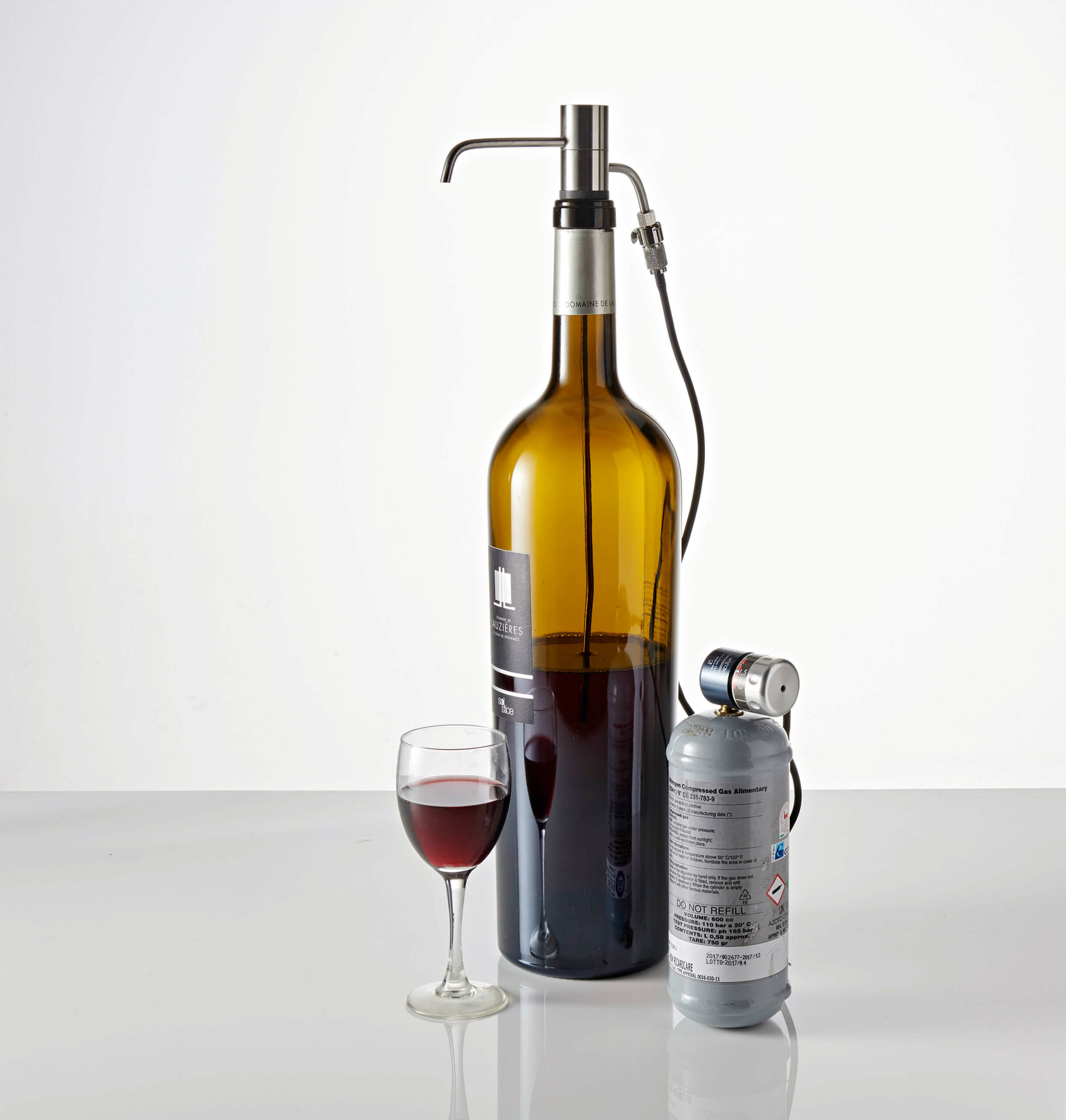 beneden West Afscheid VAV1 wijn per glas: wijn per glas dispenser voor 1 fles
