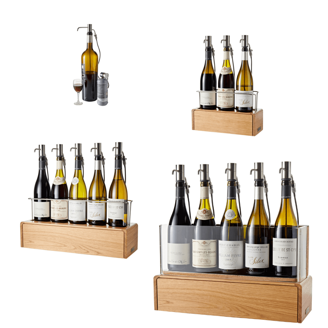 VAV 3-flessen wijn per glas dispenser