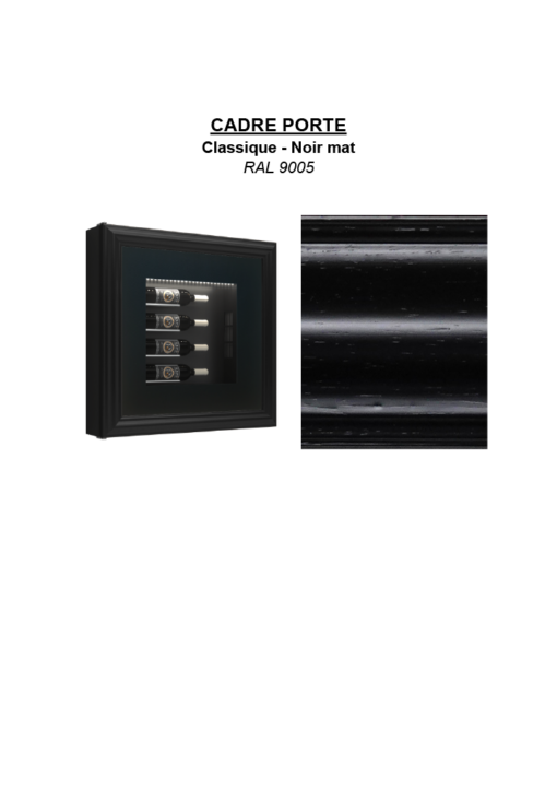 Classique noir mat RAL9005