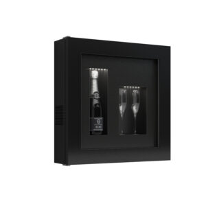 Cadre Vin 1 bouteilles + 2 verres (QV12)